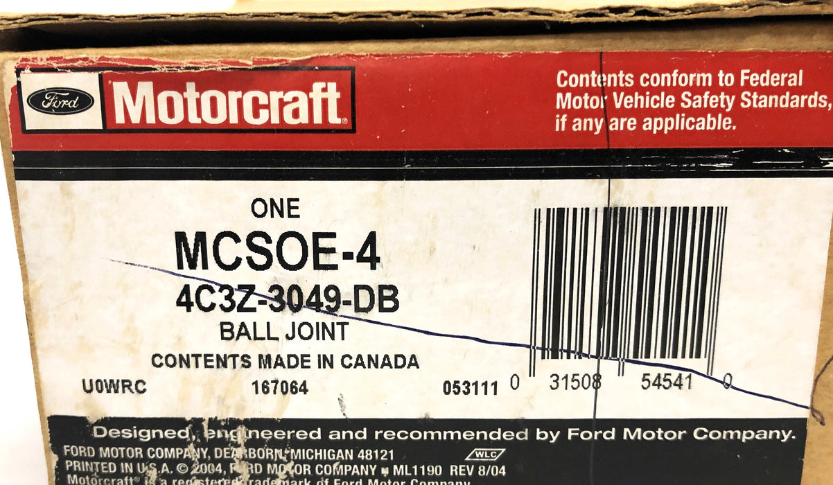 Ford Motorcraft Ball Joint No Box MCSOE-4 (4C3Z-3049-DB) NOS