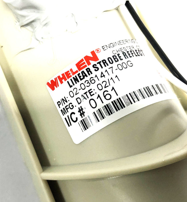 Whelen Linear Strobe Reflector Assembly 02-0361417-00 G NOS - GTS SPECIAL