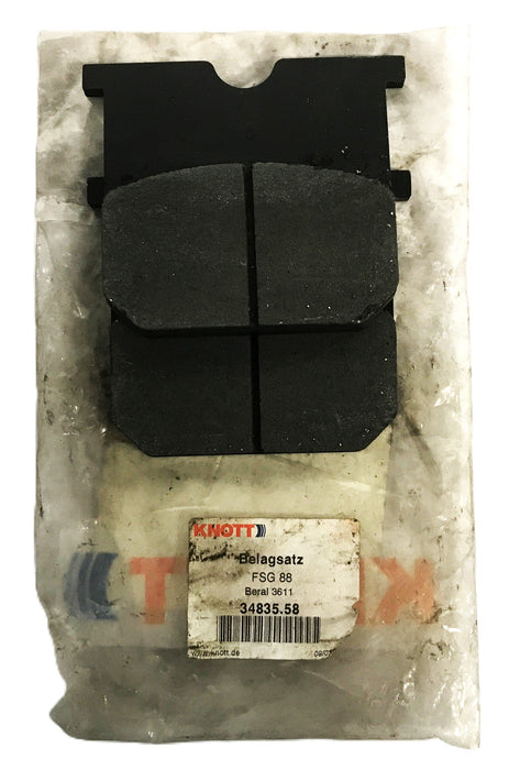 Knott Parking Brake Lining Set for Trailers 34835.58 NOS