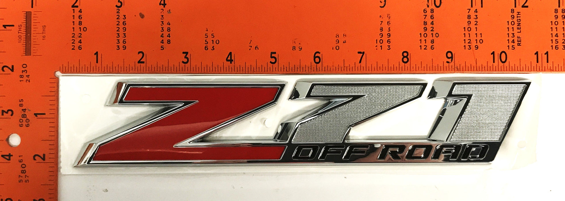 GM "Z71 OFF ROAD" Chrome Nameplate 23465289 NOS