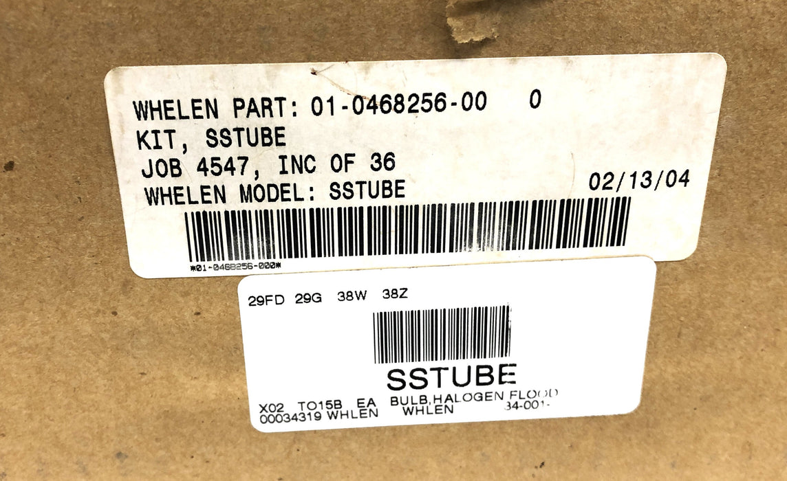 Whelen 81642 Strobe Tube Kit 01-0468256-00 (36-0368256-000) NOS - GTS SPECIAL