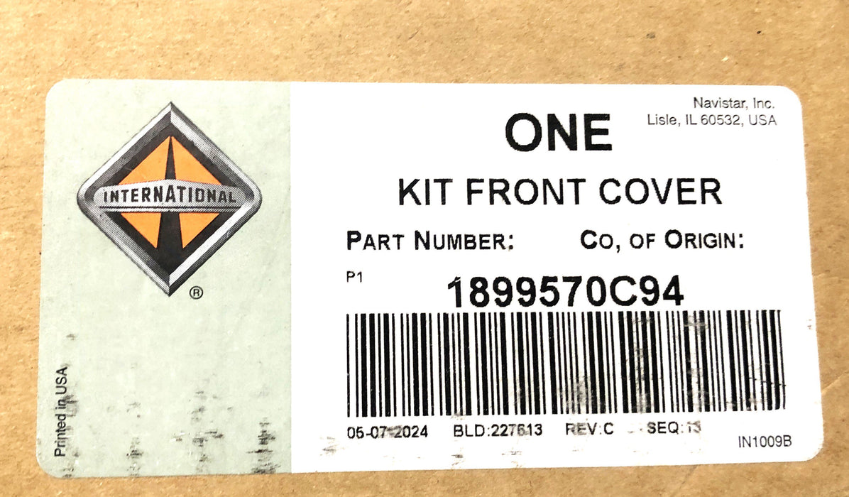 International Front Cover Kit 1899570C94 NOS