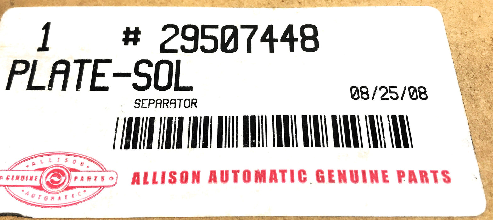 Allison Transmission Solenoid Separator Plate 29507448 [Lot of 2] NOS