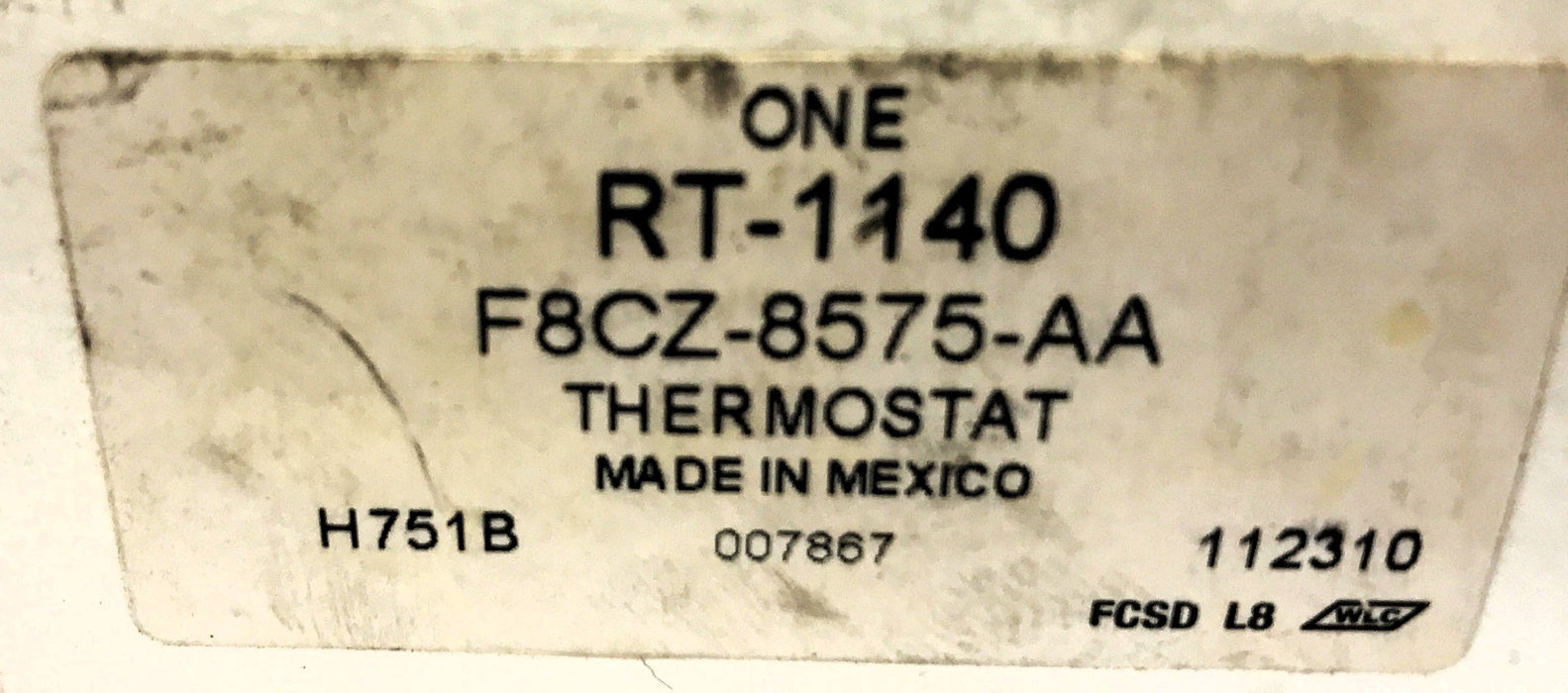 Ford Motorcraft Thermostat F8CZ-8575-AA (F8CE-8575-AA) (RT-1140) NOS