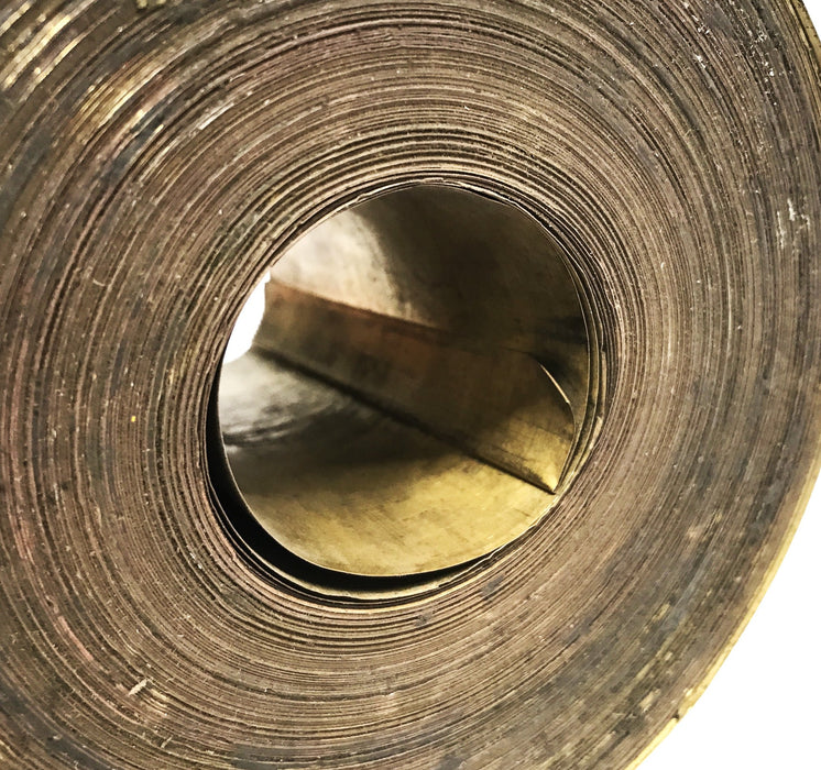 Unbranded Brass Shim 4.50 inch x 5-1/2 Roll NOS