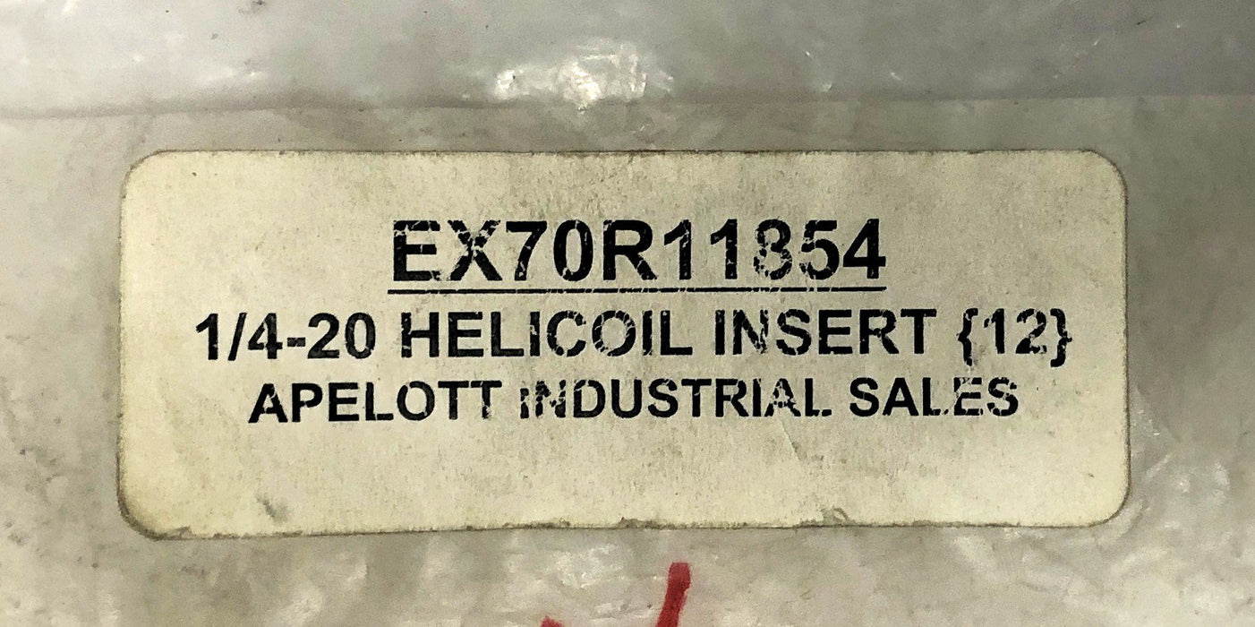 Apelott Helicoil Insert 1/4-20 [Lot of 40] NOS
