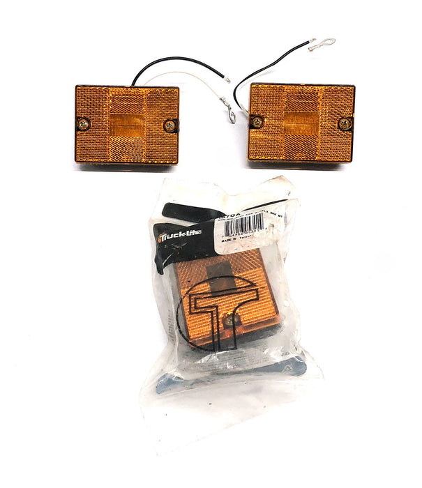 Signal-Stat Amber Reflectorized Marker/Clearance Bulb 1570A [Lot of 3] NOS