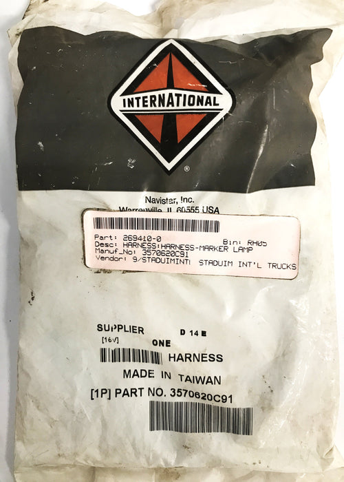 International Lamp Socket Electrical Harness 3570620C91