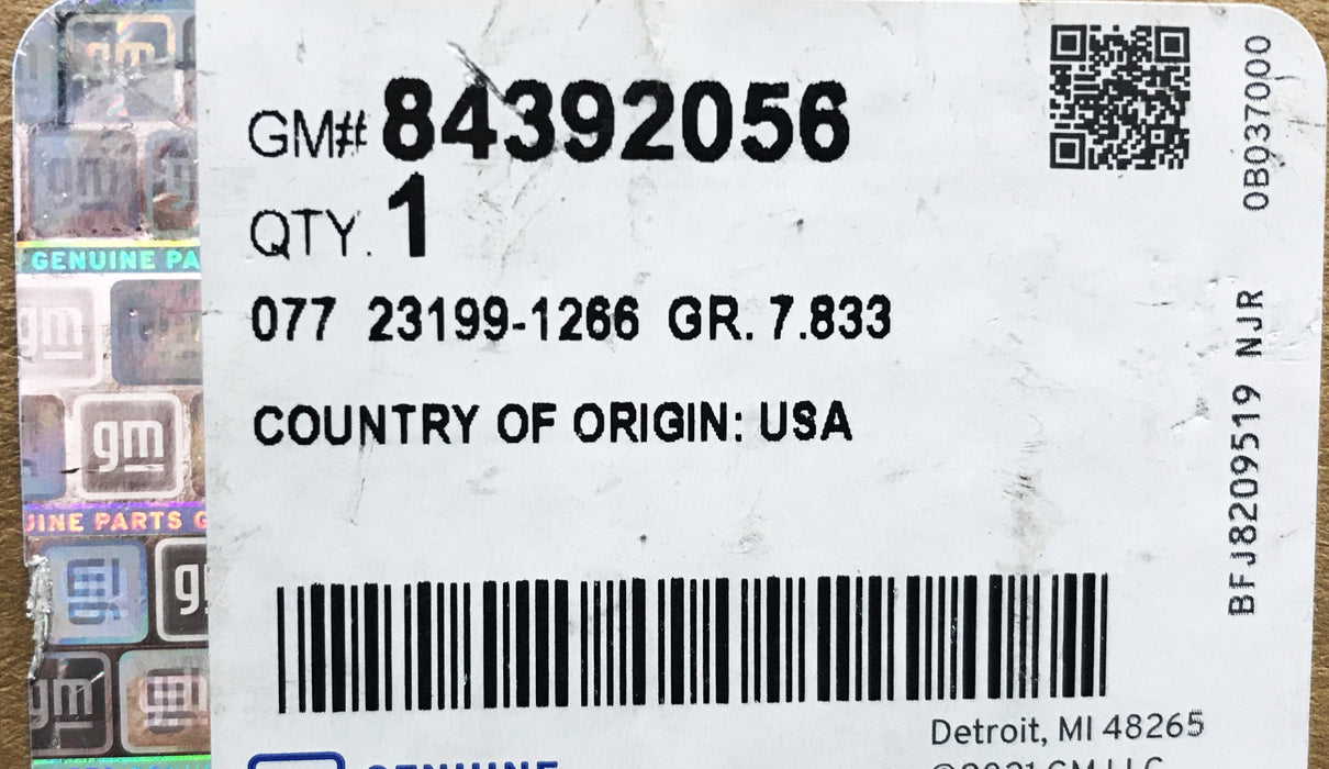 GM Front Bumper Fascia Center Air Deflector 84392056 NOS