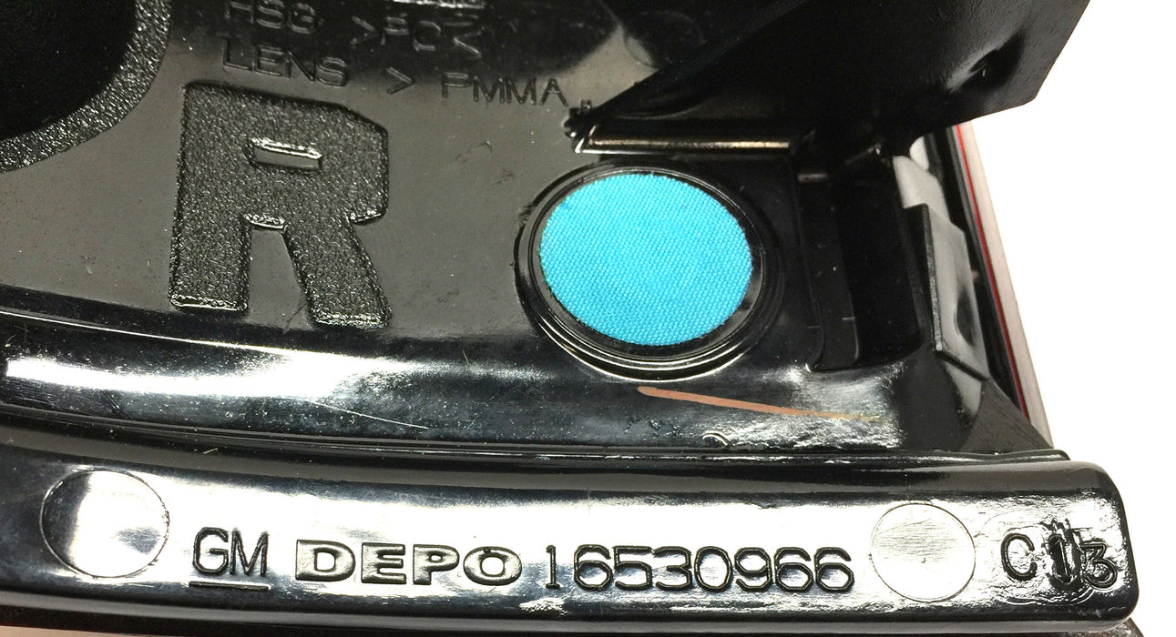 Depo Passenger Side Tail Light Only For GM 16530966 NOS