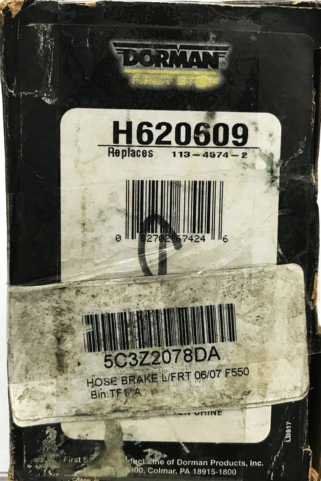 Dorman Left Front Hydraulic Brake Hose H620609 [Lot of 3] NOS