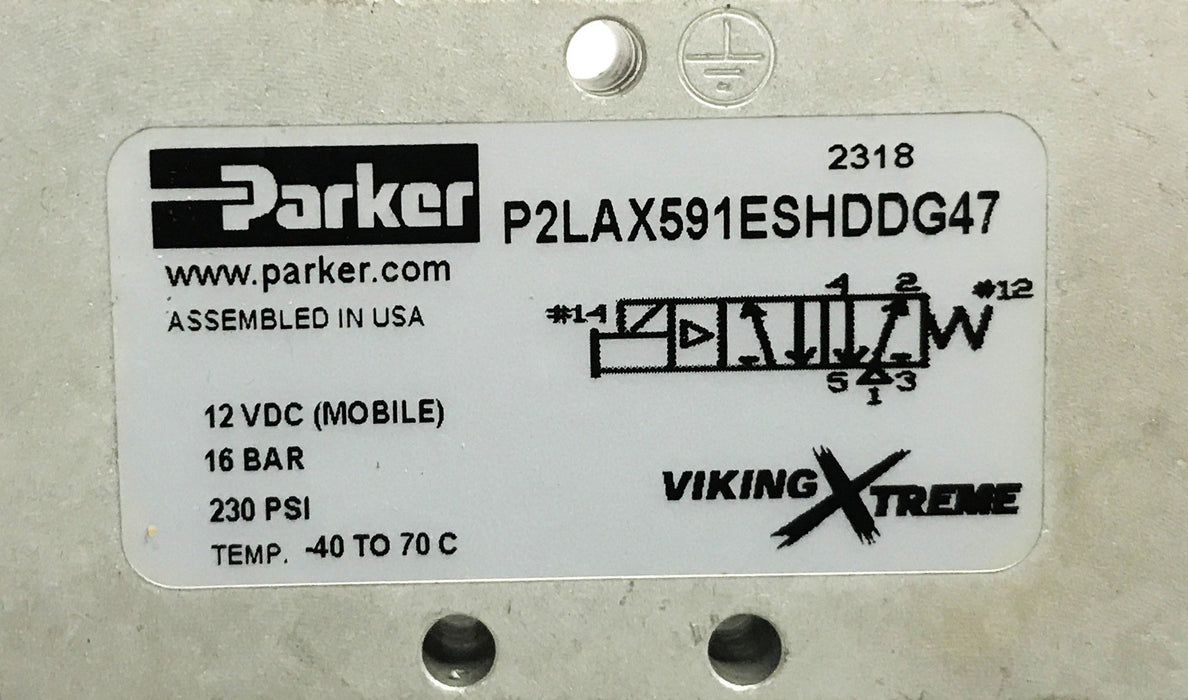 Parker Solenoid P2LAX591-ESHDDG47 NOS