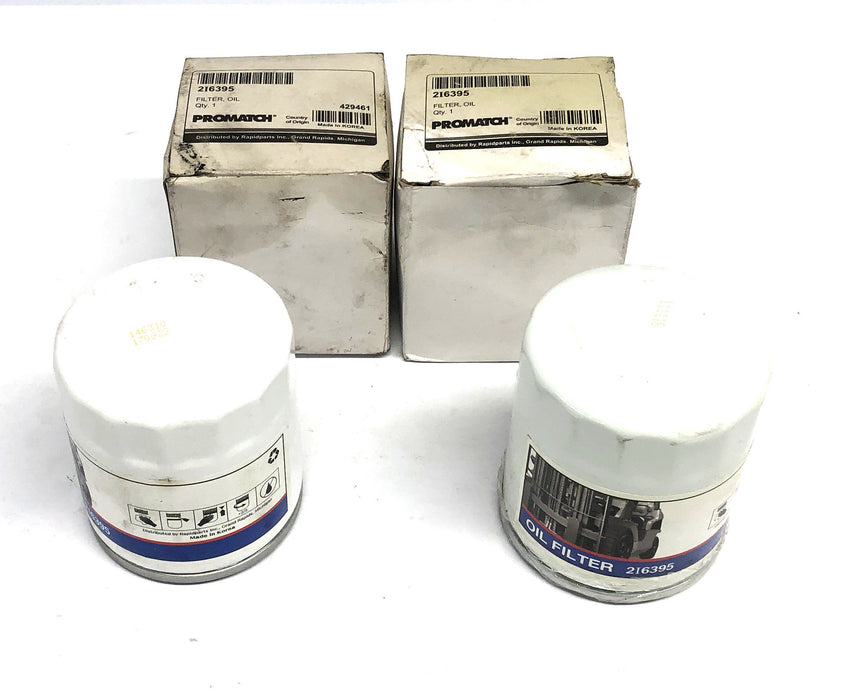 ProMatch Oil Filter 2I6395 [Lot of 2] NOS