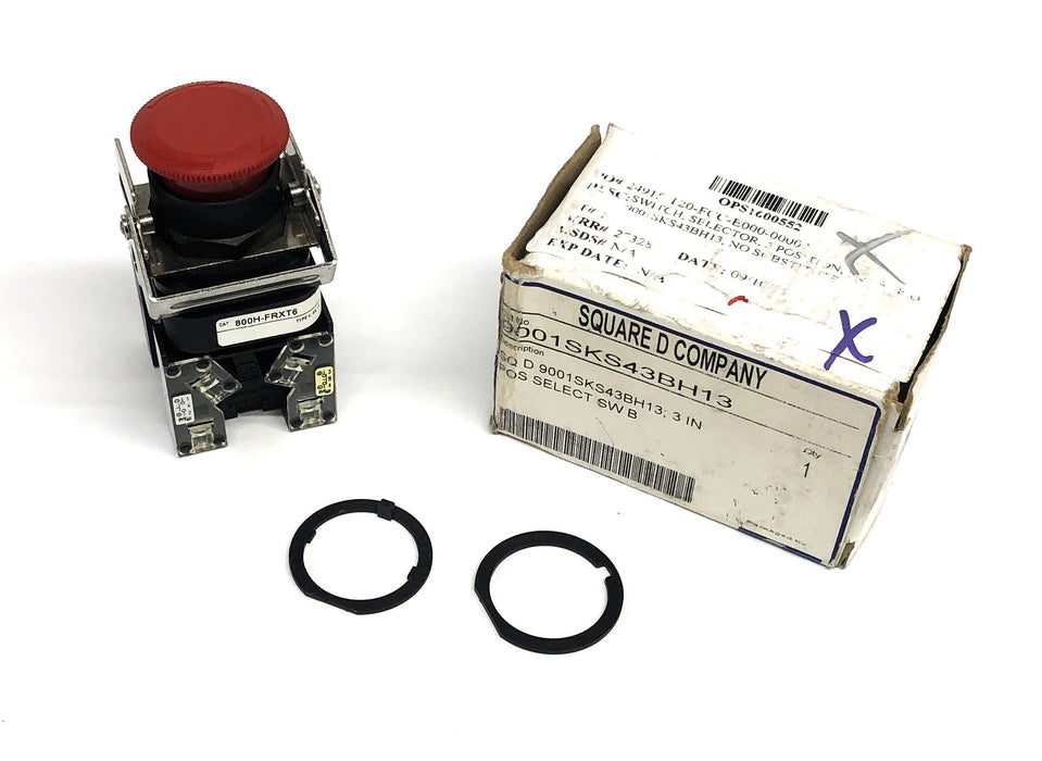 Square D Pushbutton Switch SWB 800H-FRXT6/800T-XAY (9001SKS43BH13) NOS