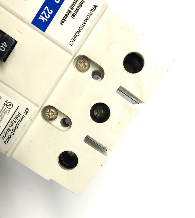 AutomationDirect Industrial Circuit Breaker Missing Hardware G3P-040 NOS