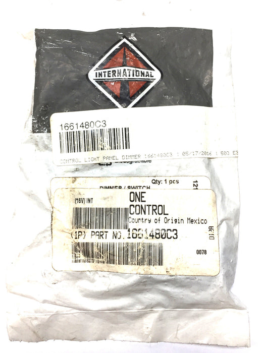 International Light Panel Dimmer Control 1661480C3 NOS