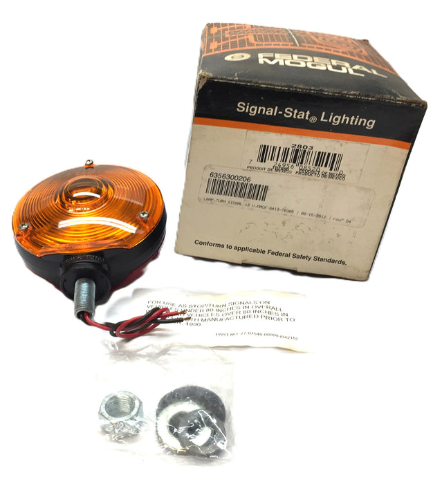 Federal Mogul Round Red/Amber Turn Marker Light 2803 NOS