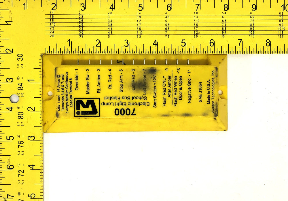 Weldon Electronic 8-Lamp School Bus Flasher 7000 USED
