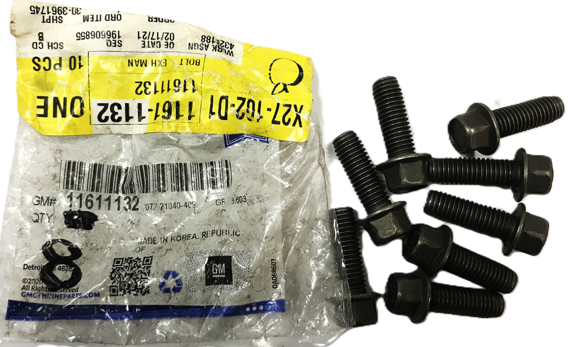 GM Intake and Exhaust Manifold Bolt 11611132 [Lot of 8] NOS