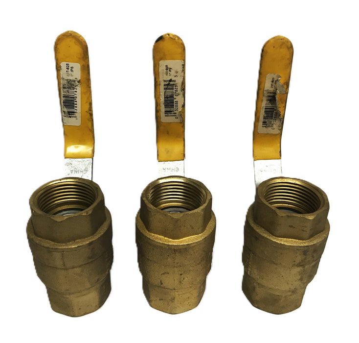 Mueller 1 inch Ball Valve 107-825 [Lot of 3] NOS