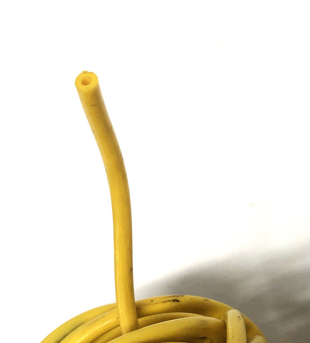 Shingle Belting 3/16" Yellow Hollow Rounthane 15' Tubing Roll NOS