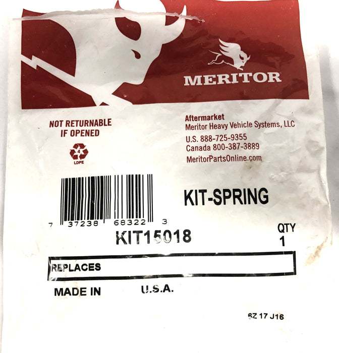Meritor Spring Kit KIT15018 NOS