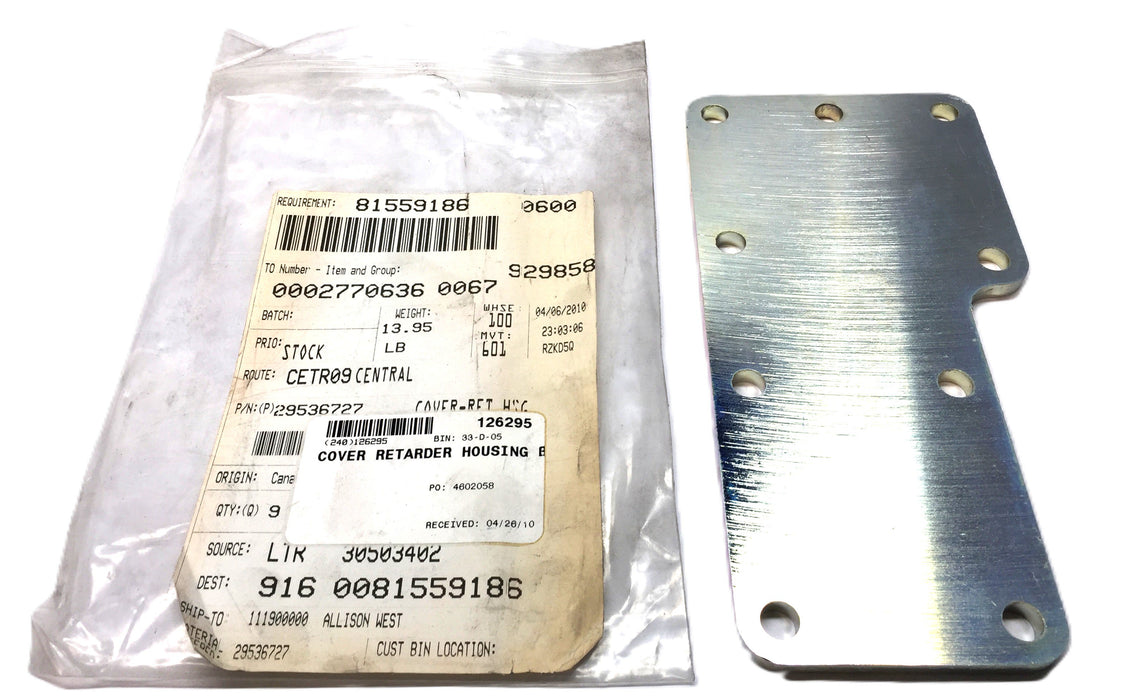 Allison Cover Retarder Housing 29536727 NOS
