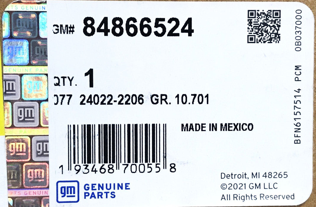 GM Front Driver Side Door Window Weatherstrip 84866524 NOS