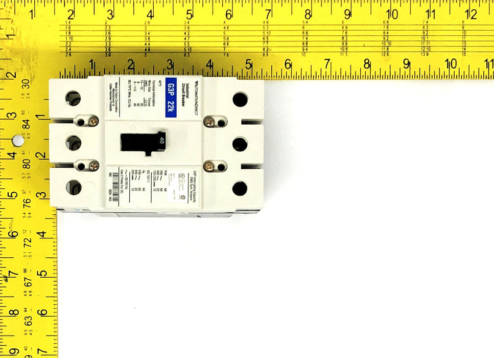 AutomationDirect 480VAC 125/250VDC Industrial Circuit Breaker G3P-040 NOS