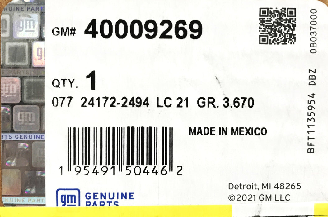 GM EGR (Exhaust Gas Recirculation) Valve 40009269 NOS