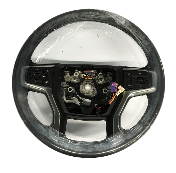GM Black Leather Steering Wheel 84946346 NOS