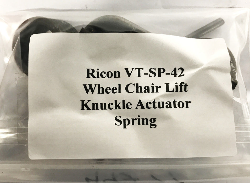 Ricon Wheel Chair Lift Knuckle Actuator Spring VT-SP-42 [Lot of 3] NOS