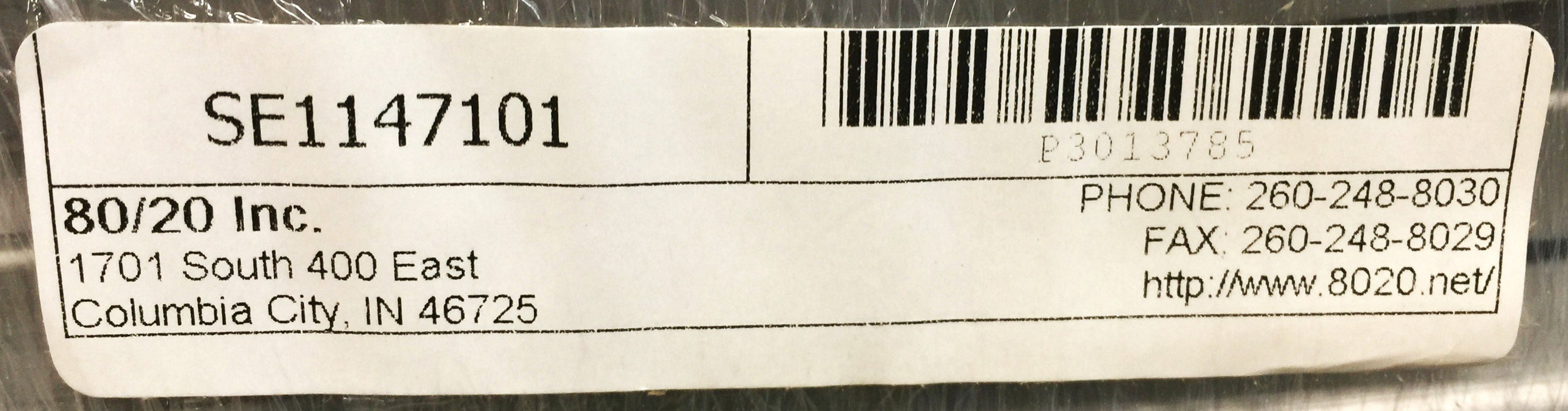 80/20 Alum T-Slot Frame 8' x 1-1/2" x 1-1/2" P3013785 (SE1147101) [Lot of 3] NOS