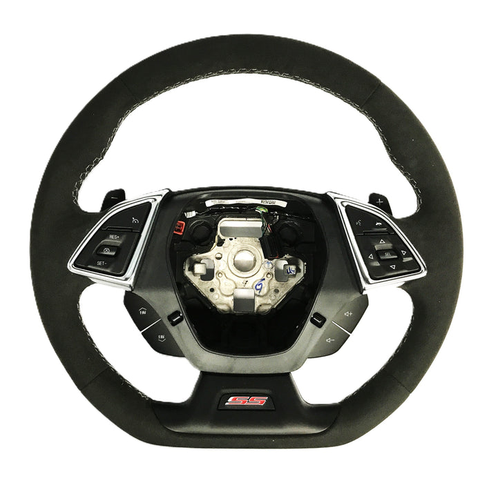 GM Jet Black Suede Steering Wheel Assembly 84744950 NOS