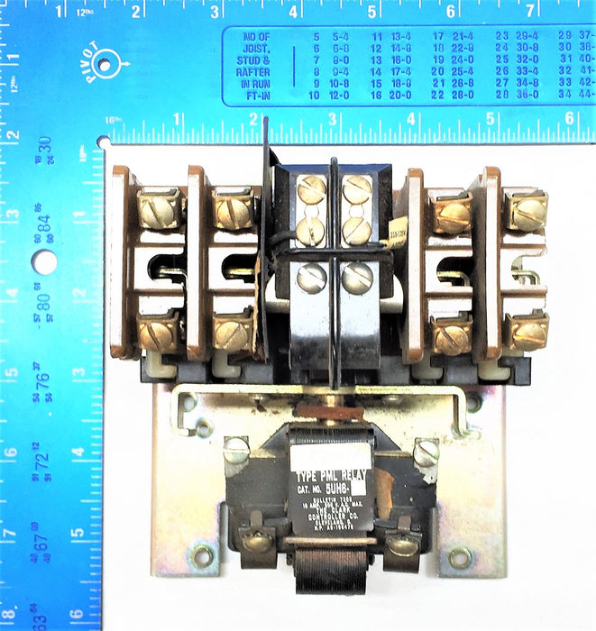 AO SMITH PML Type Relay Bulletin 7305 10A/600VAC 5UH6 USED