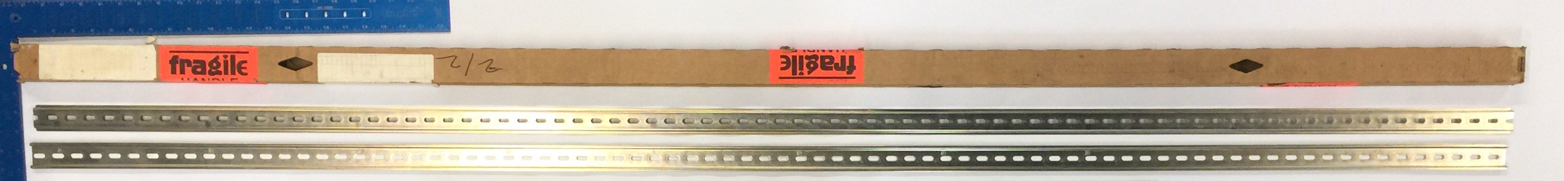 Phoenix Contact 6.56'x 0.26"x 1.38" Perforated Galvanized Steel [Lot of 2] NOS