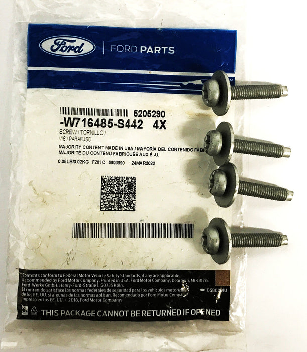 Ford Bumper Bracket Screw W716485-S442 [Lot of 4] NOS