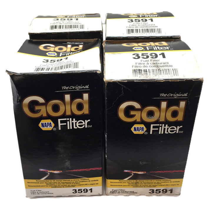 Napa Gold Fuel Filter 3591 [Lot of 4] NOS