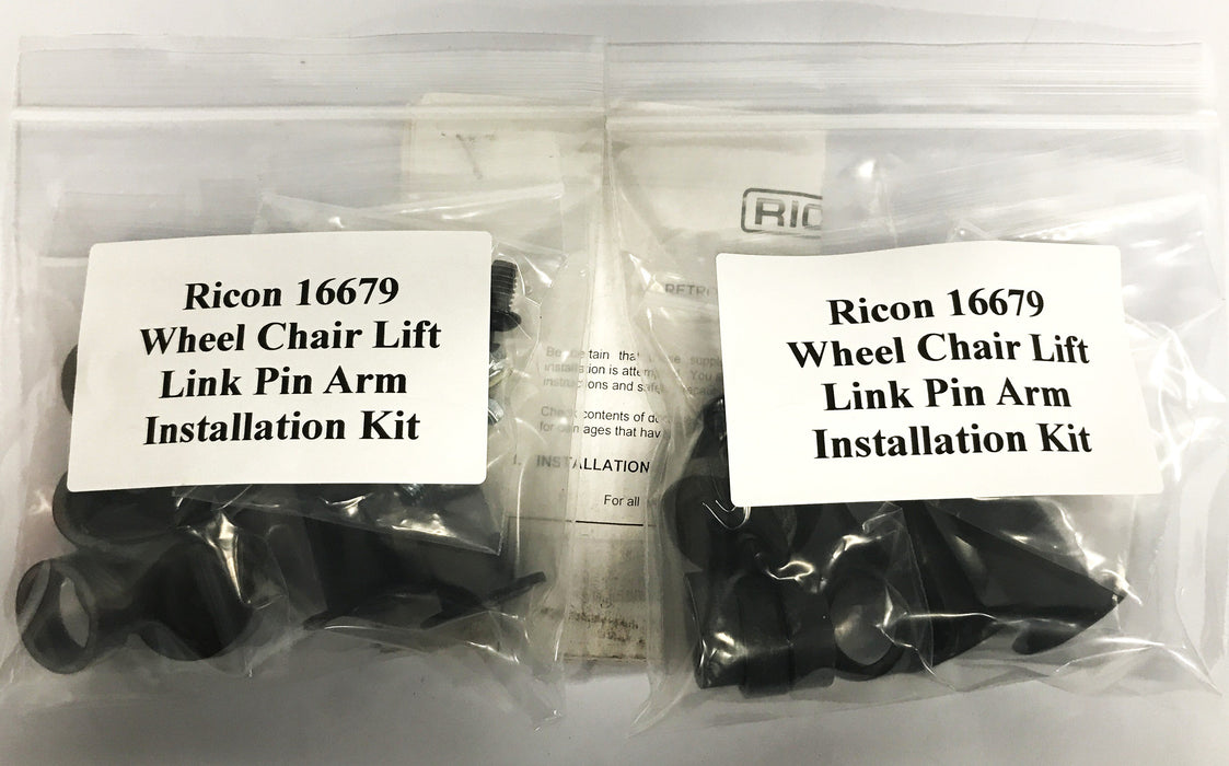 Ricon Wheel Chair Lift Link Pin Arm Installation Kit 16679 [Lot of 2] NOS