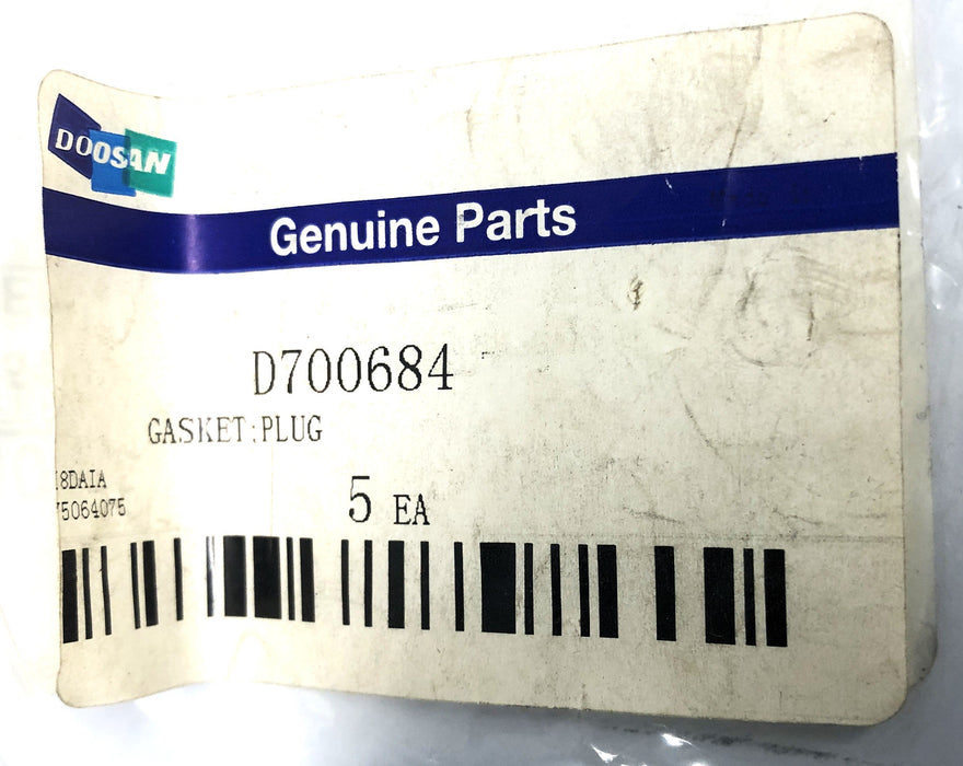 Doosan Plug Gasket D700684 [Lot of 2] NOS