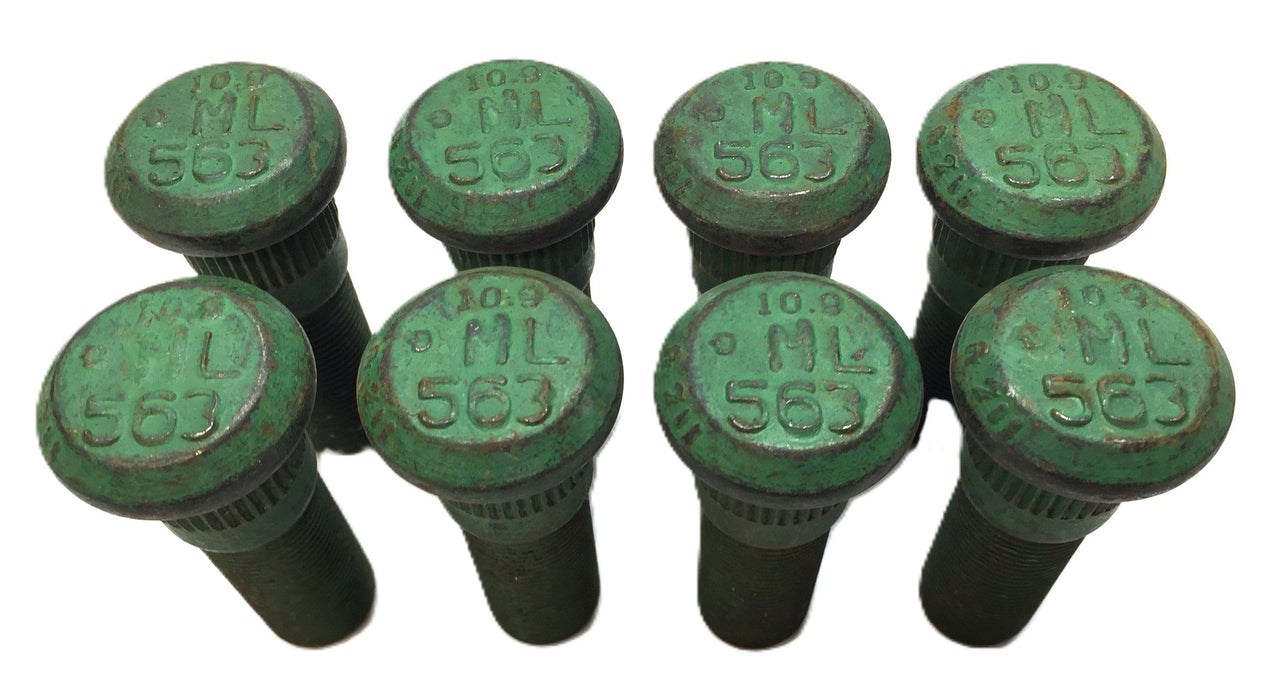 ML 563 M22-1.5 Thread 76mm(L) 23.5(Knurl) LH Wheel Stud Pack(8pcs) NOS