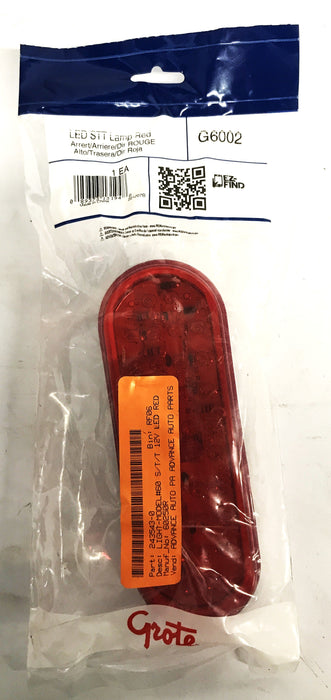 Grote Red Oval Stop/Turn/Tail Lamp Assembly G6002 NOS