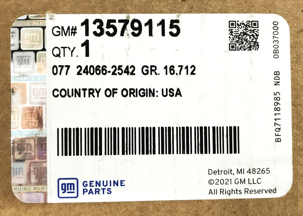 GM OEM Air Bag Control Module 13579115 NOS - GTS SPECIAL