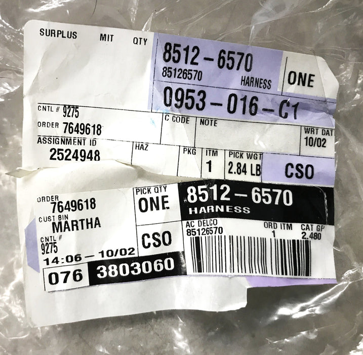 GM Wiring Harness 85126570 NOS