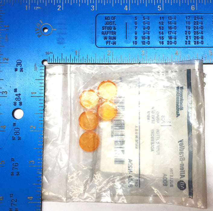 Allen-Bradley Round Amber Push Button Lens Cap 800A-N20A [Lot of 18] NOS