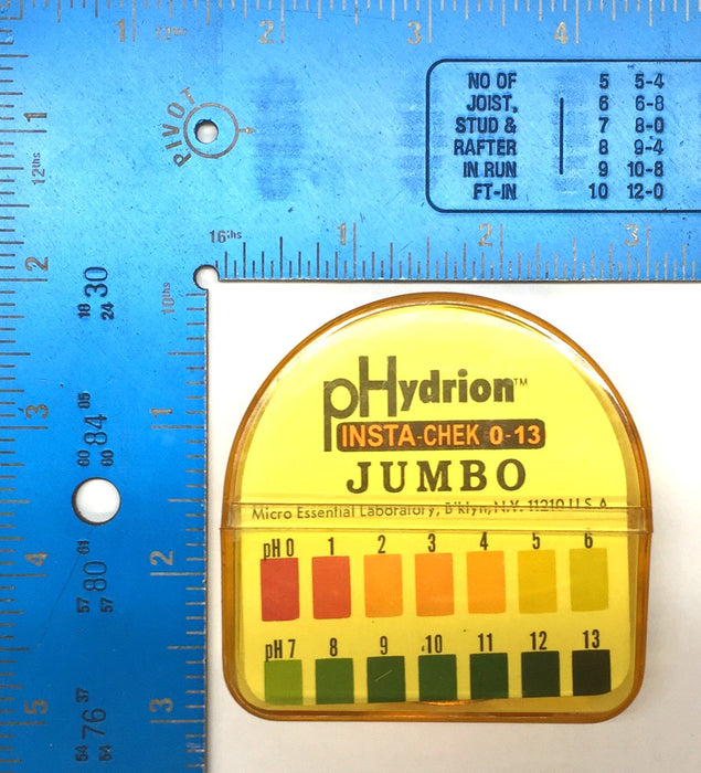 pHydrion Insta-Chek 0-13 Jumbo pH Test Paper Refill JR-113 NOS