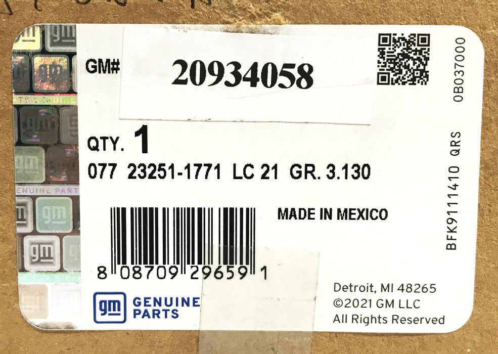 GM OEM Vapor Canister Purge Hose 20934058 NOS