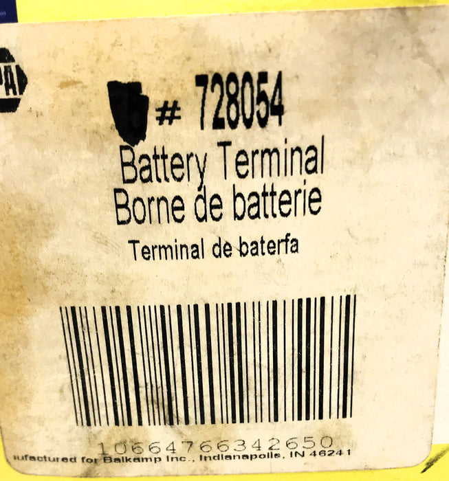Napa Box of (4) Battery Terminal 728054 NOS