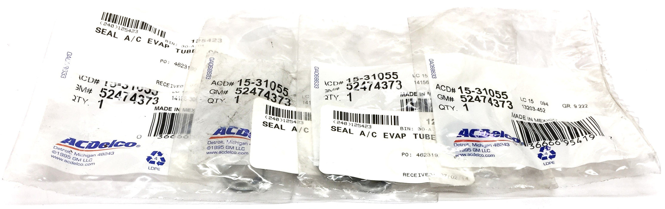 ACDelco\GM Evaporation Tube A/C Seal 15-31055 (52474373) [Lot of 4] NOS
