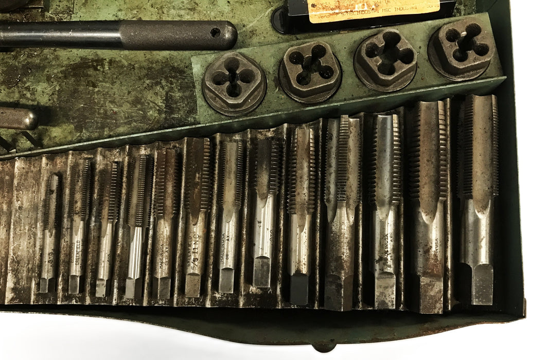 Greenfield Little Giant Tap & Die Set No. 3312 (Partial Set) USED